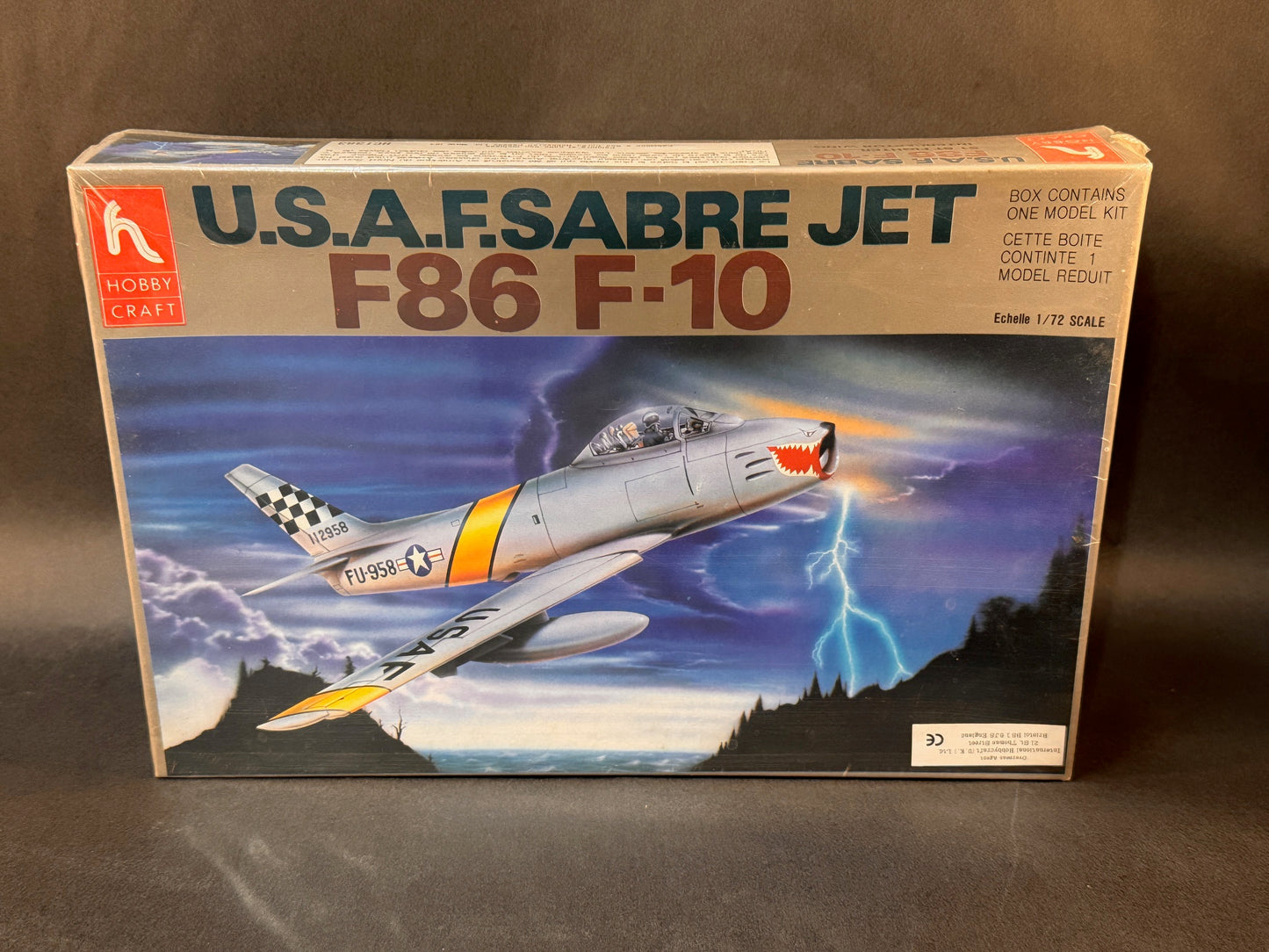 Hobby Craft Model Kit HC1383 1:72 Scale USAF Sabre Jet F86 F-10