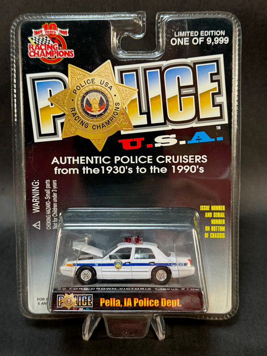1999 Racing Champions Police USA #108 Pella, IA Police Dept., White