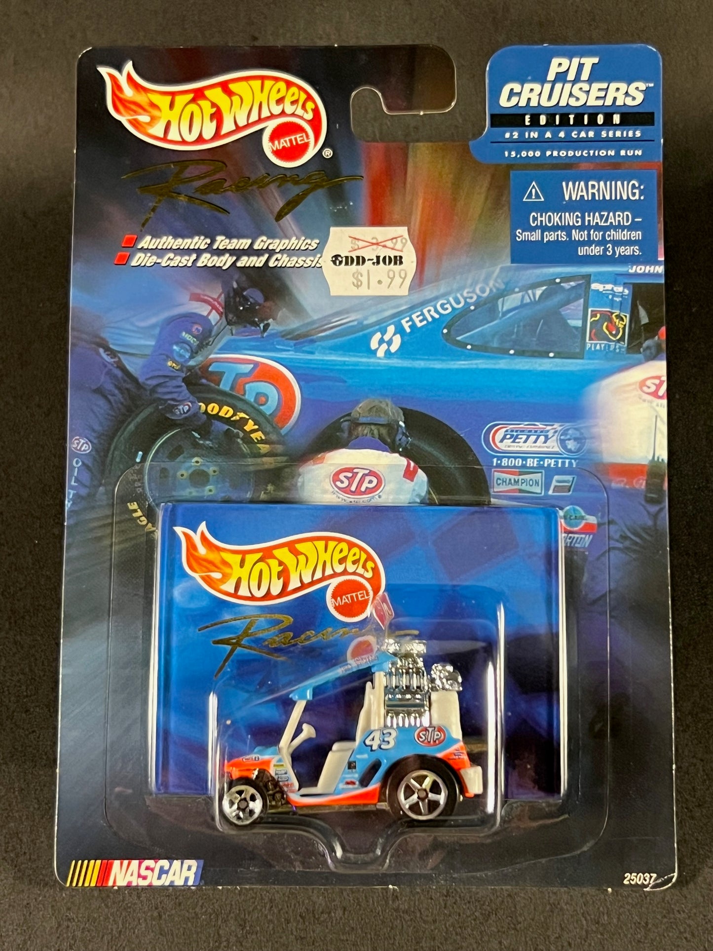 Hot Wheels Racing 1999 NASCAR Pit Cruisers Edition #2 STP 43, Blue