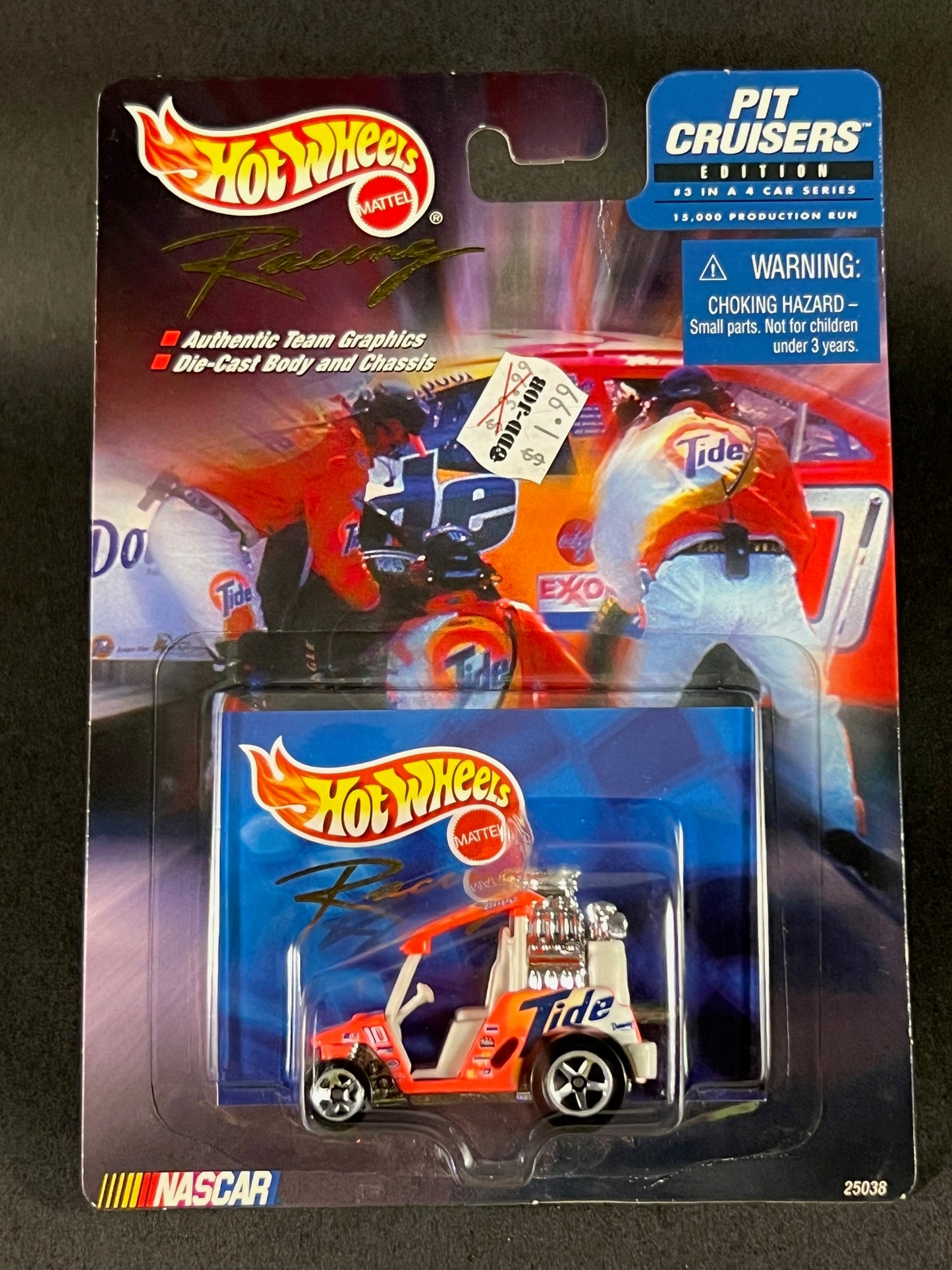 Hot Wheels Racing 1999 NASCAR Pit Cruisers Edition #3 Tide 10, Orange