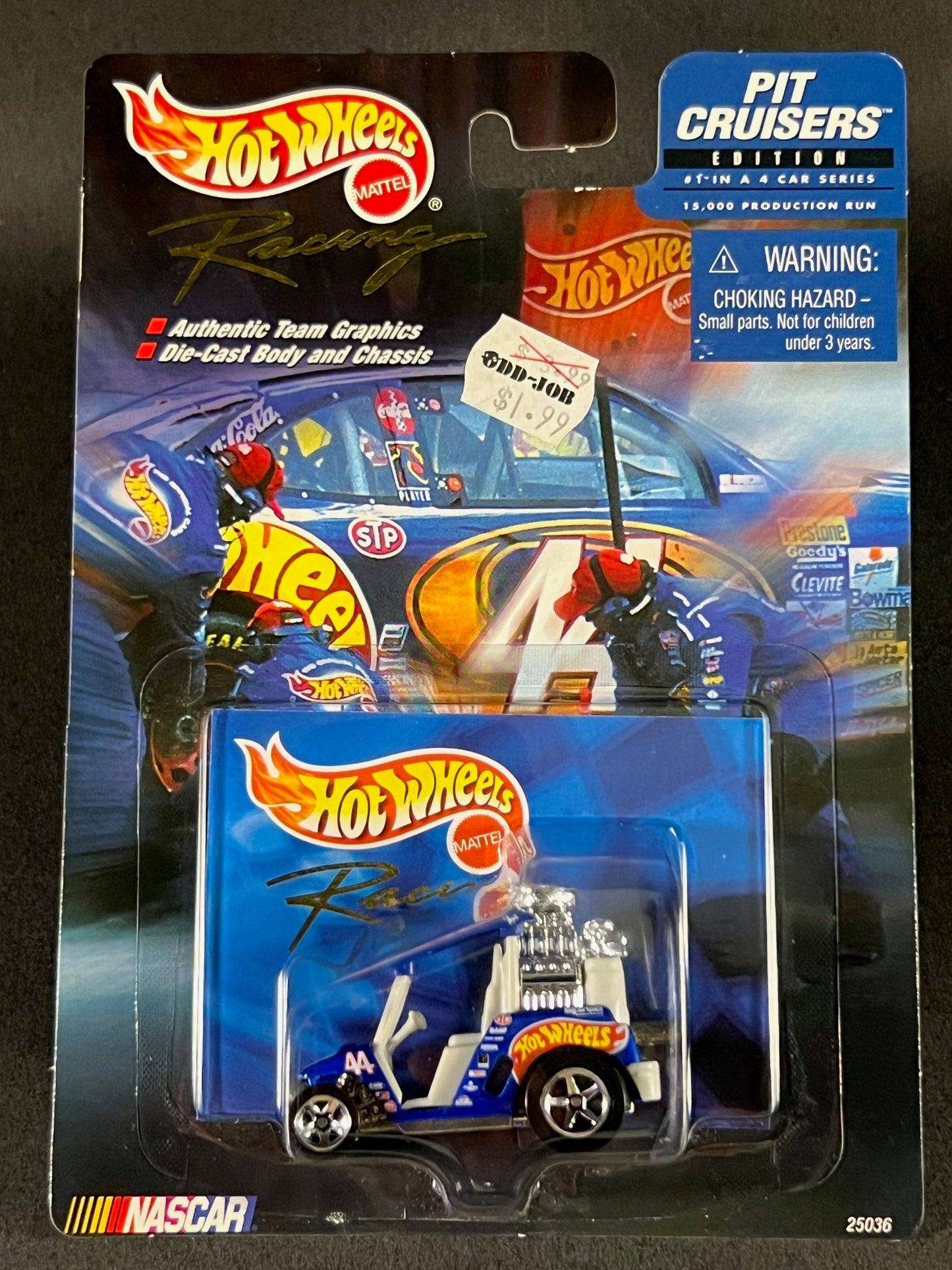 Hot Wheels Racing 1999 NASCAR Pit Cruisers Edition #1 Hot Wheels 44, Blue