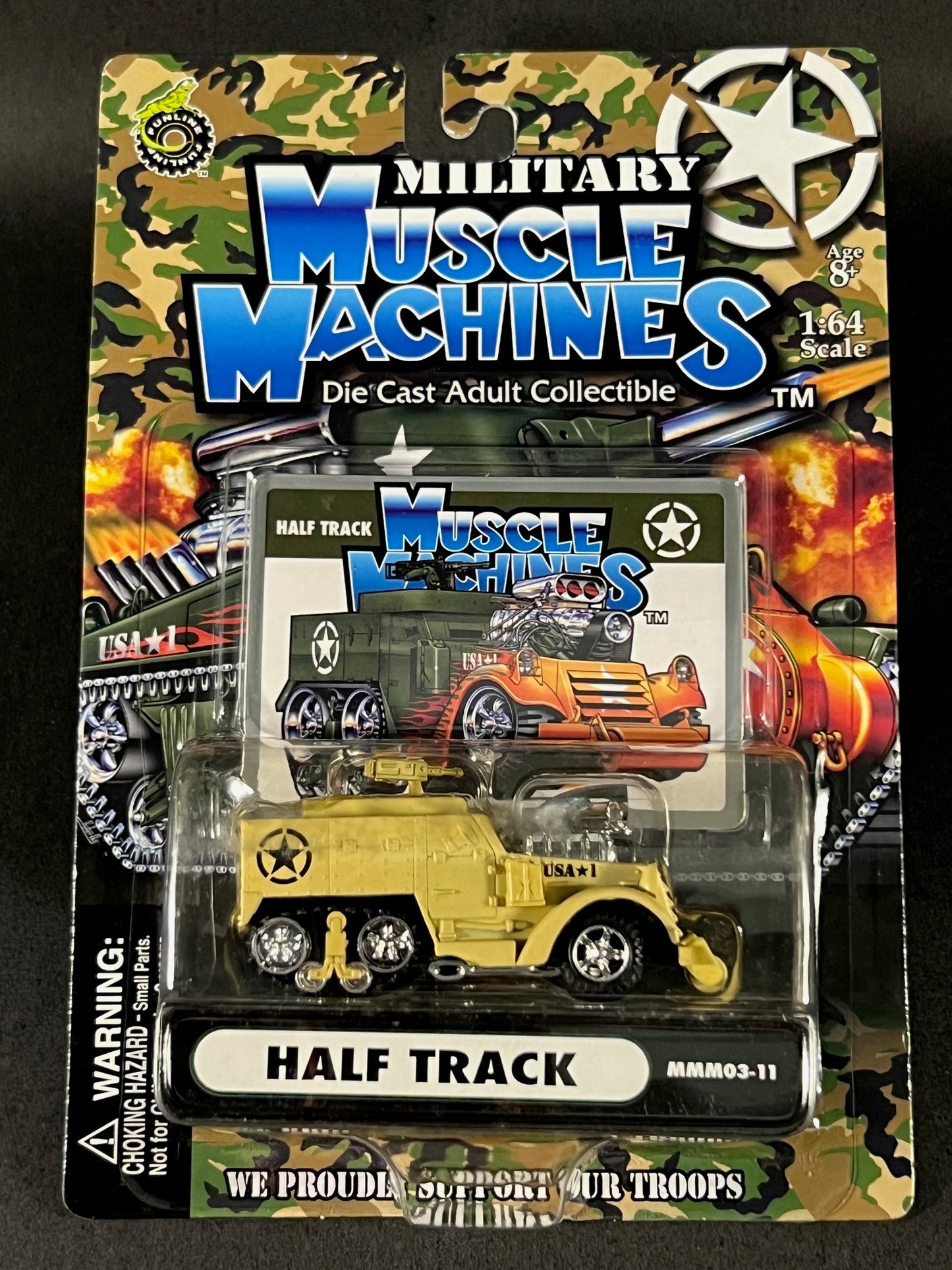 Muscle Machines 2003 Military Series 03-11 Half Track, Beige