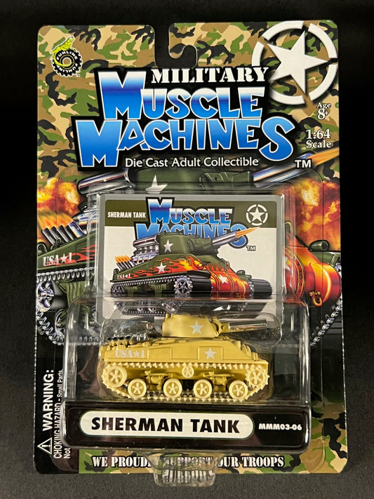 Muscle Machines 2003 Military Series 03-06 Sherman Tank, Beige