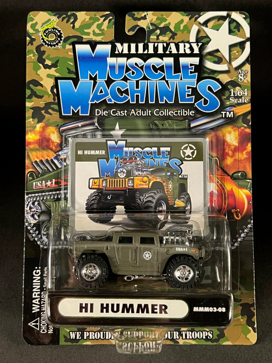 Muscle Machines 2003 Military Series 03-08 H1 Hummer, Green