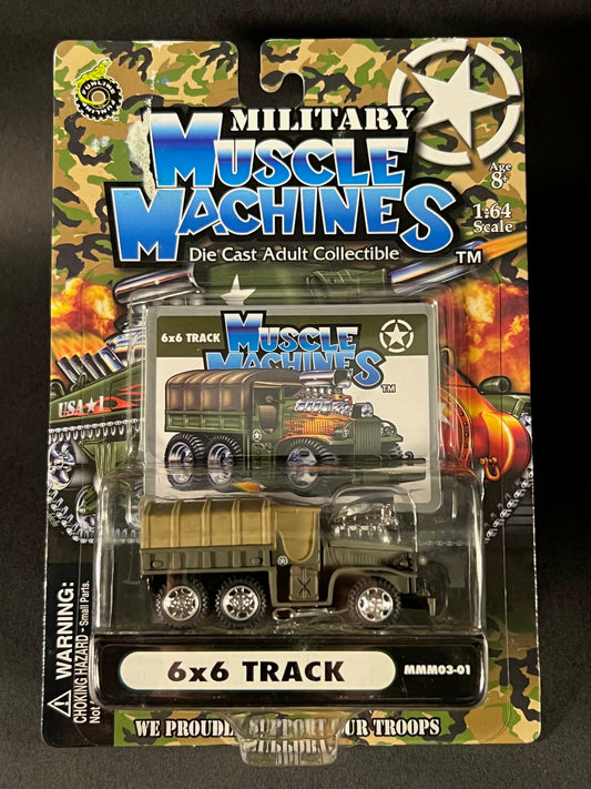 Muscle Machines 2003 Military Series 03-01 6x6 Track, Green