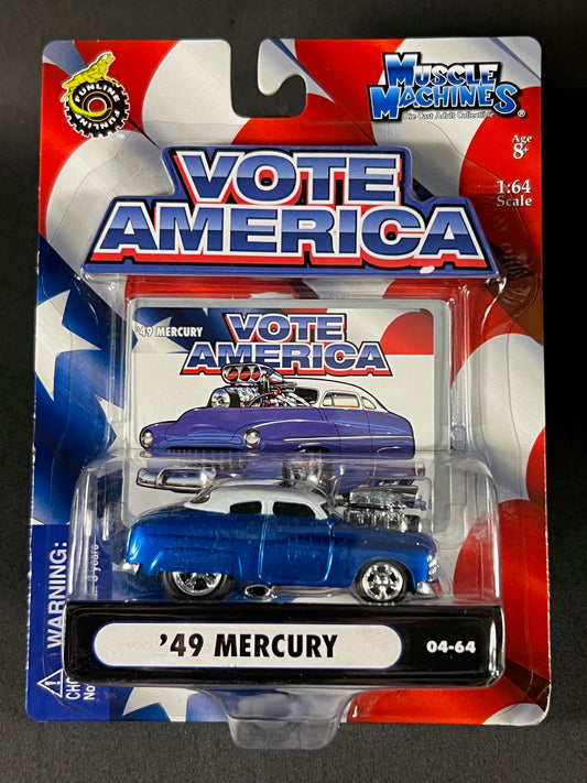 Muscle Machines 2004 Vote America Series 04-64 '49 Mercury, Blue