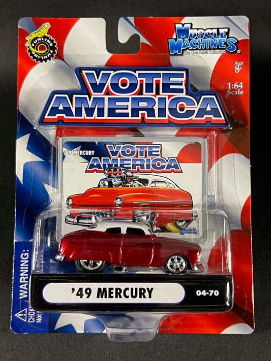 Muscle Machines 2004 Vote America Series 04-70 '49 Mercury, Red