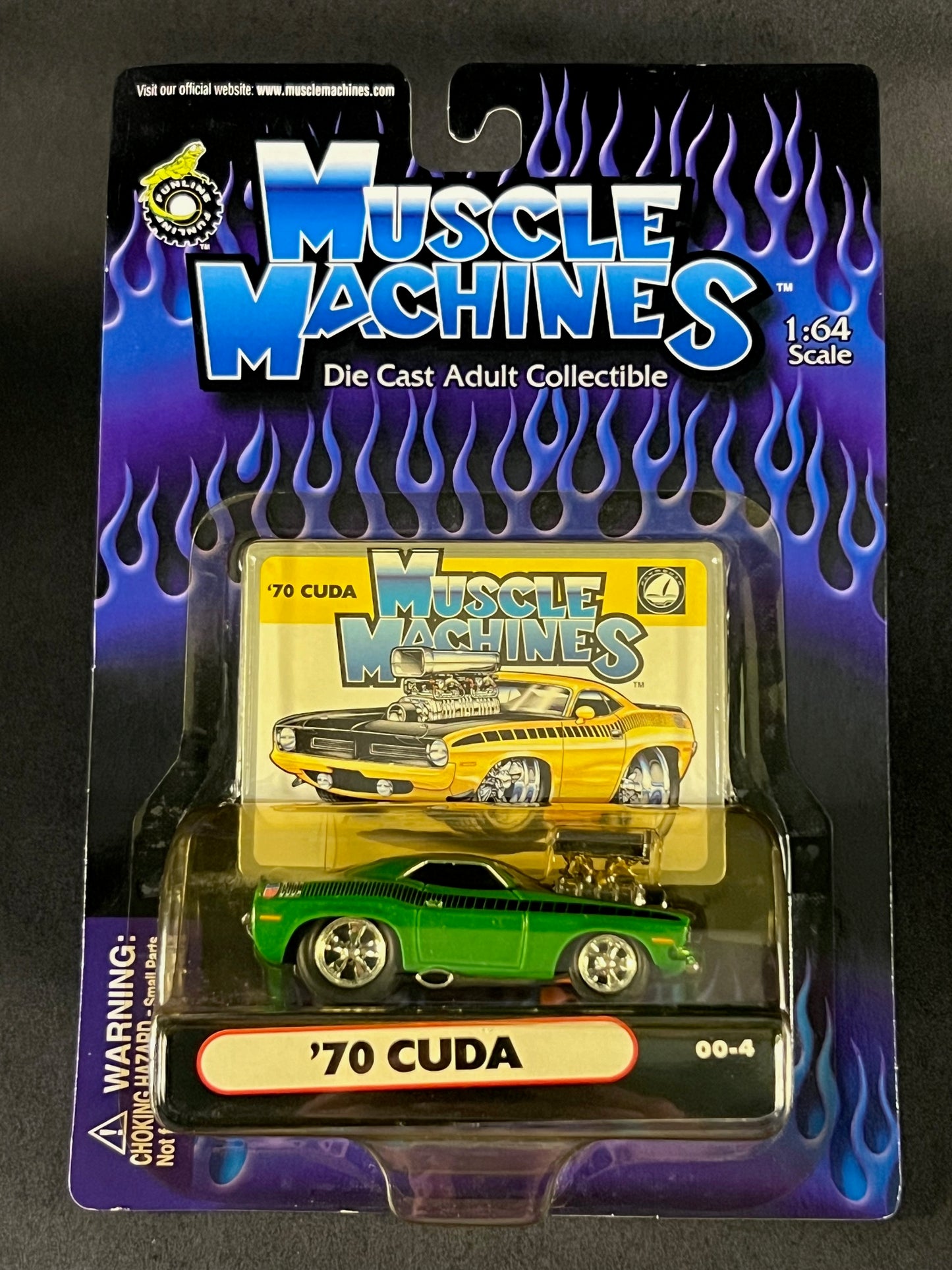 Muscle Machines 2000 Series 00 00-4 '70 Cuda, Green