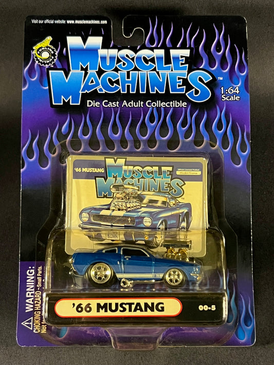 Muscle Machines 2000 Series 00 00-5 '66 Mustang, Blue