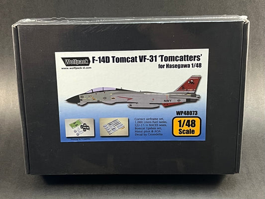 Wolfpack Detail Set WP48073 1:48 Scale F-14D Tomcat VF-31 'Tomcatters' for Hasegawa