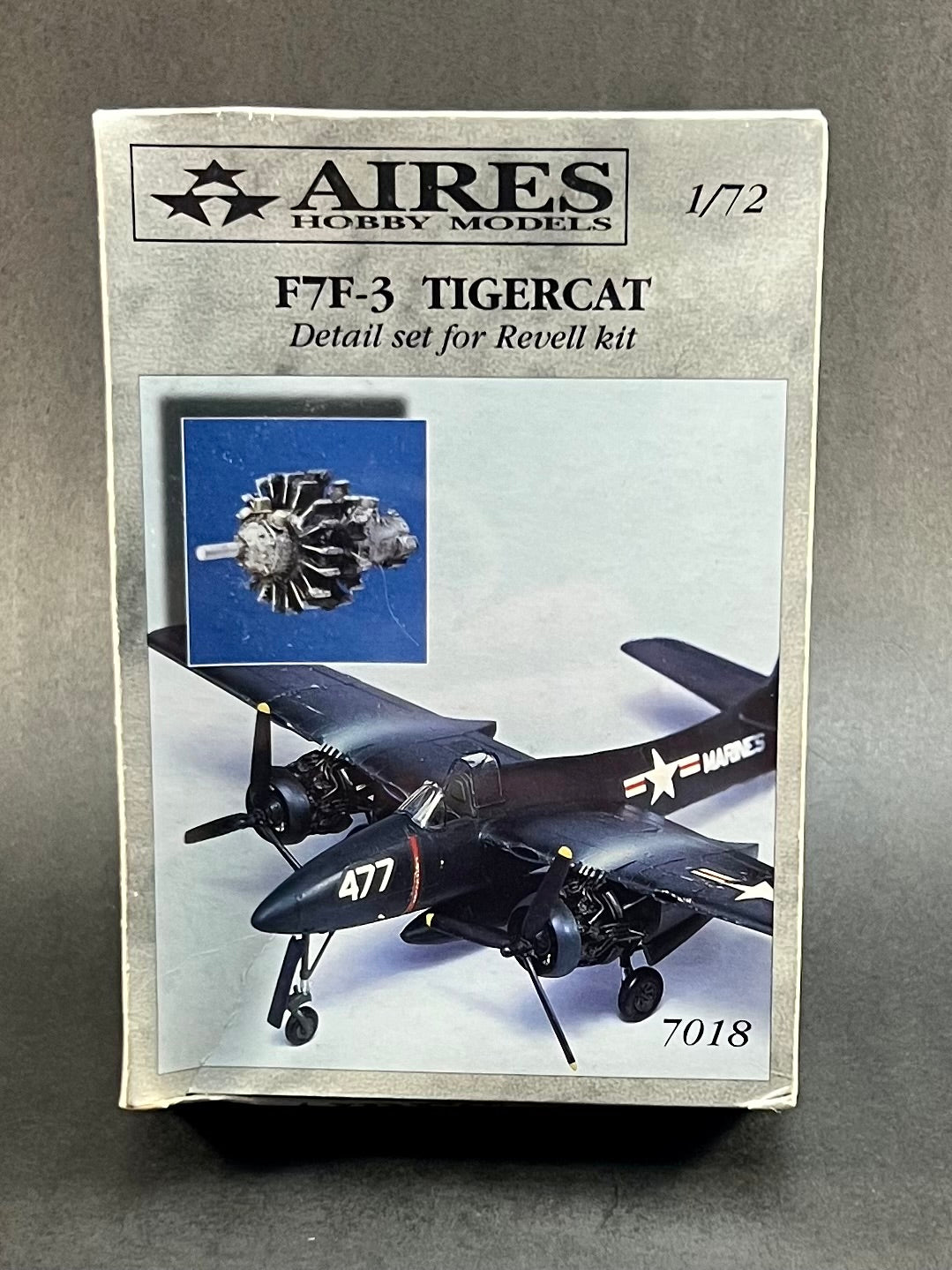 Aires Hobby 7018 1:72 Scale F7F-3 Tigercat Detail Set for Revell Kit