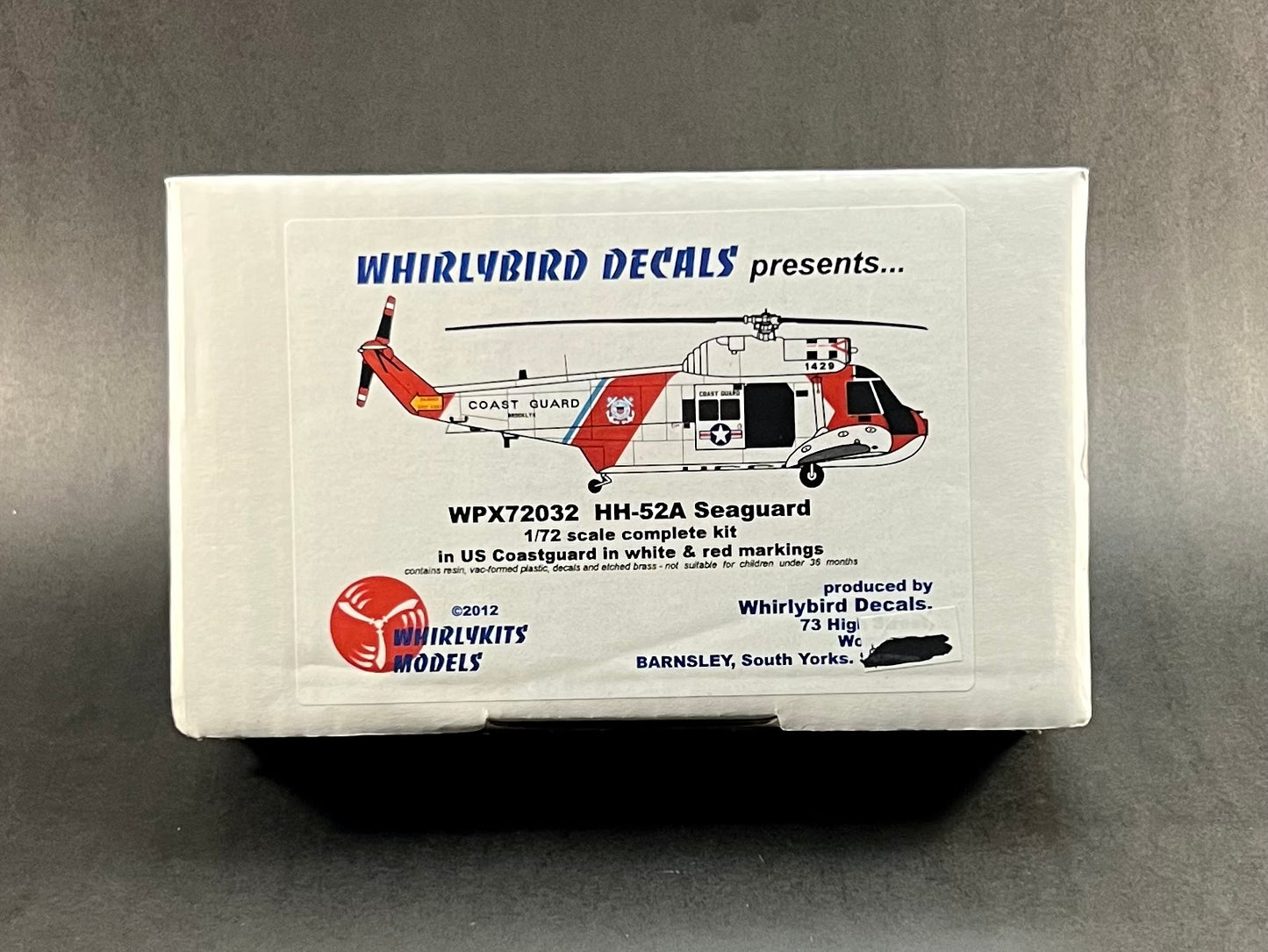 Whirlybird Model Kit WPX72032 1:72 Scale HH-52A Seaguard US Coast Guard White & Red Markings