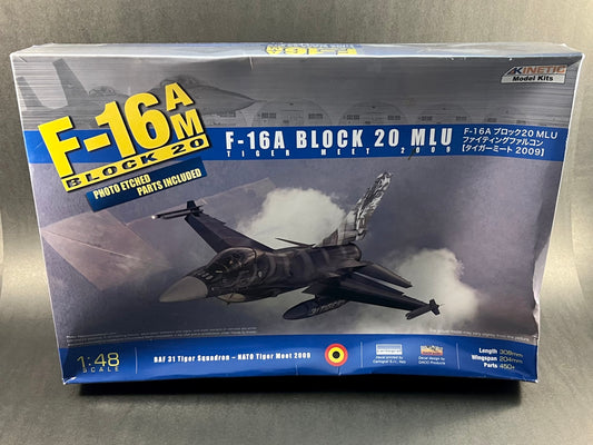 Kinetic Model Kit K48036 1:48 Scale F-16A Block 20 MLU Tiger Meet 2009