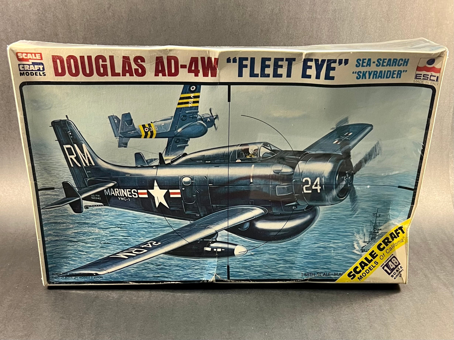 Scale Craft ESCI Model Kit SC-4046 1:48 Scale Douglas AD-4W "Fleet Eye"