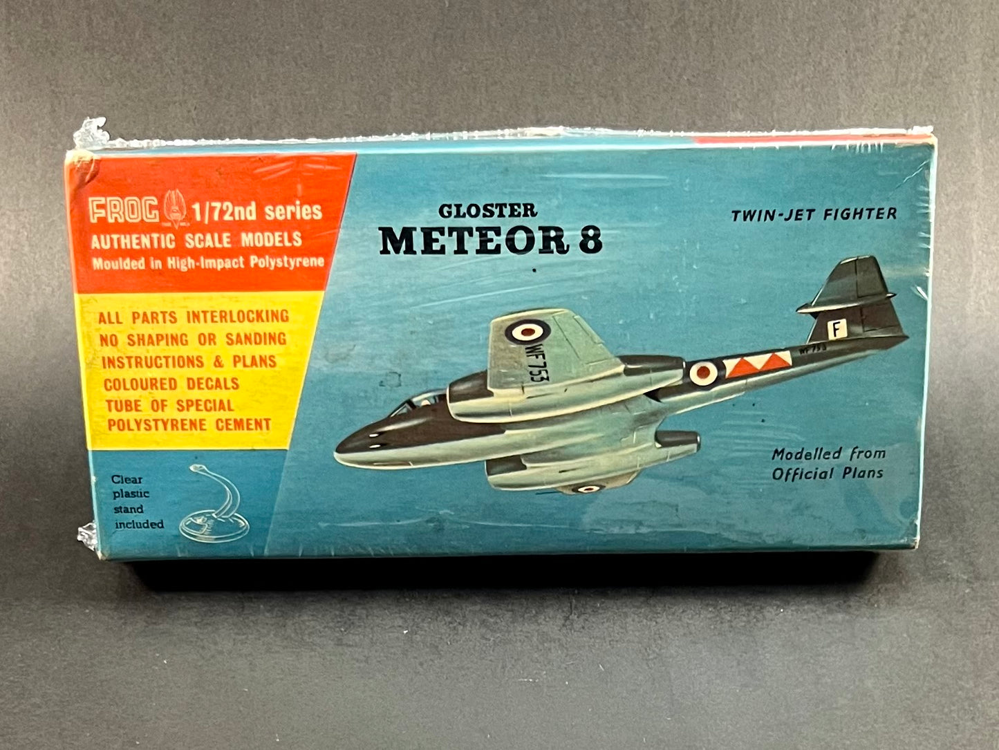 Frog Model Kit 1:72 Scale Gloster Meteor 8