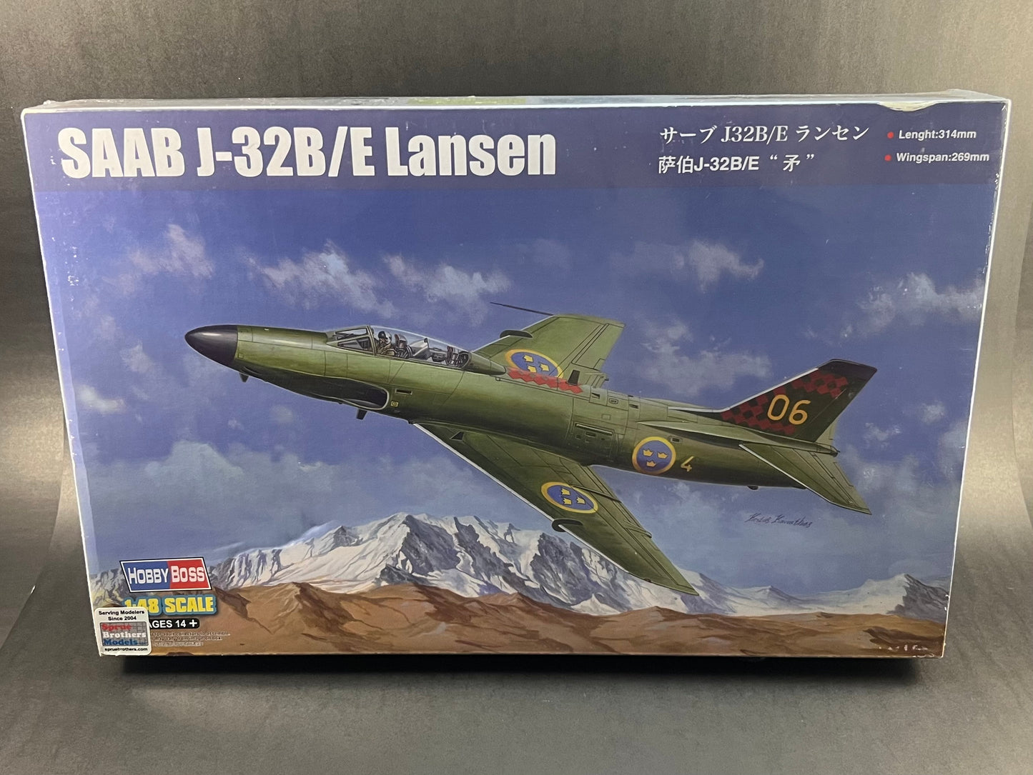 Hobby Boss Model Kit 81752 1:48 Scale Saab J-32B/E Lansen