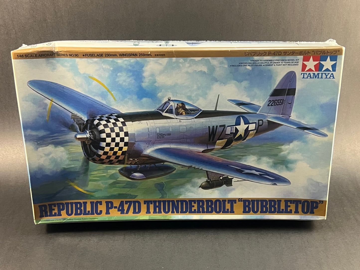 Tamiya Model Kit 61090 1:48 Scale Republic P-47D Thunderbolt "Bubbletop"