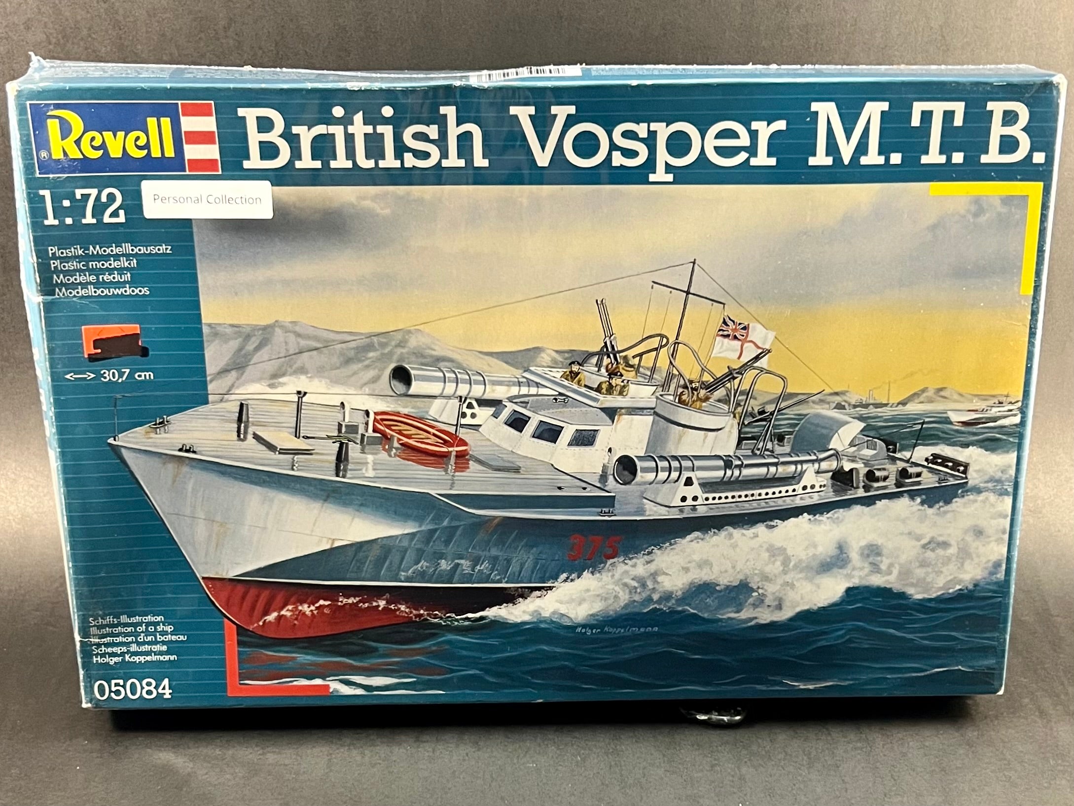 Revell Model Kit 05084 1:72 Scale British Vosper MTB – Plutonium Garage