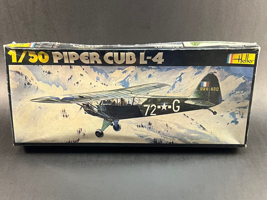 Heller Model Kit No 400 1:50 Scale Piper Cub L-4