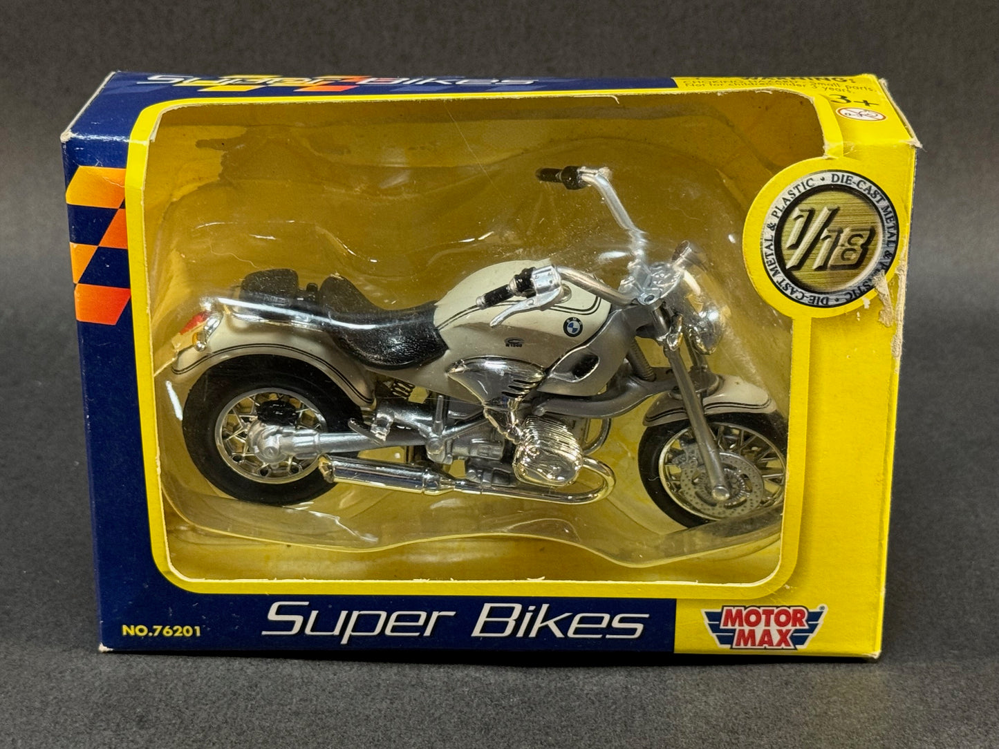 Motor Max Super Bikes 1:18 Scale BMW Motorcycle, Beige