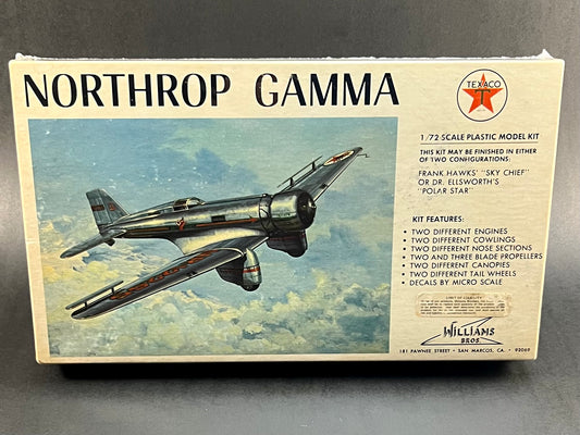 Williams Bros. Model Kit 72-214 1:72 Scale Northrop Gamma