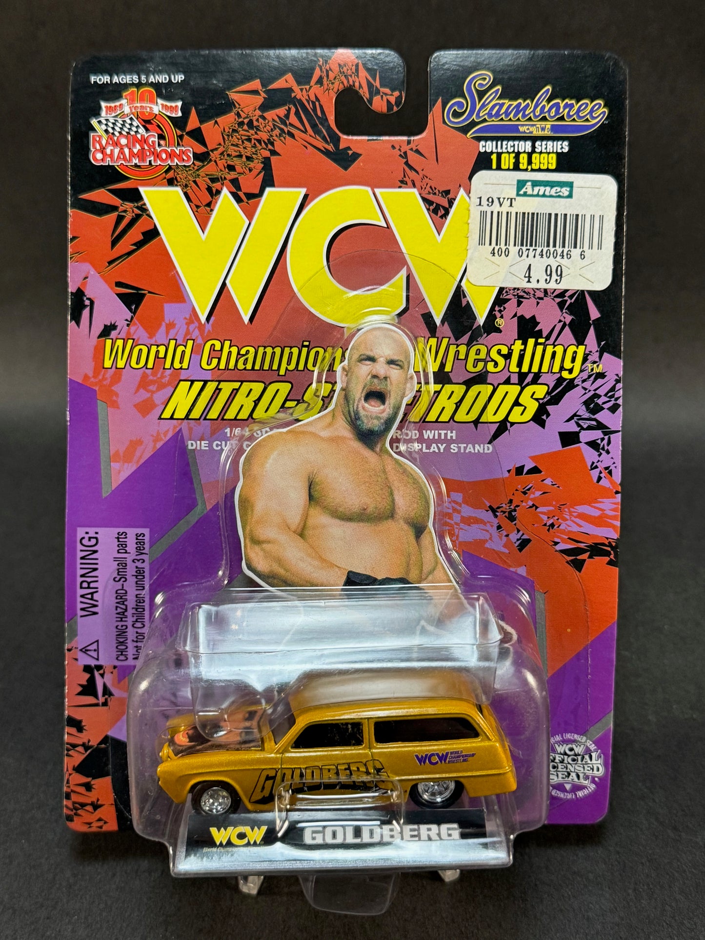 1999 Racing Champions WCW Nitro StreetRods Slamboree Goldberg, Gold
