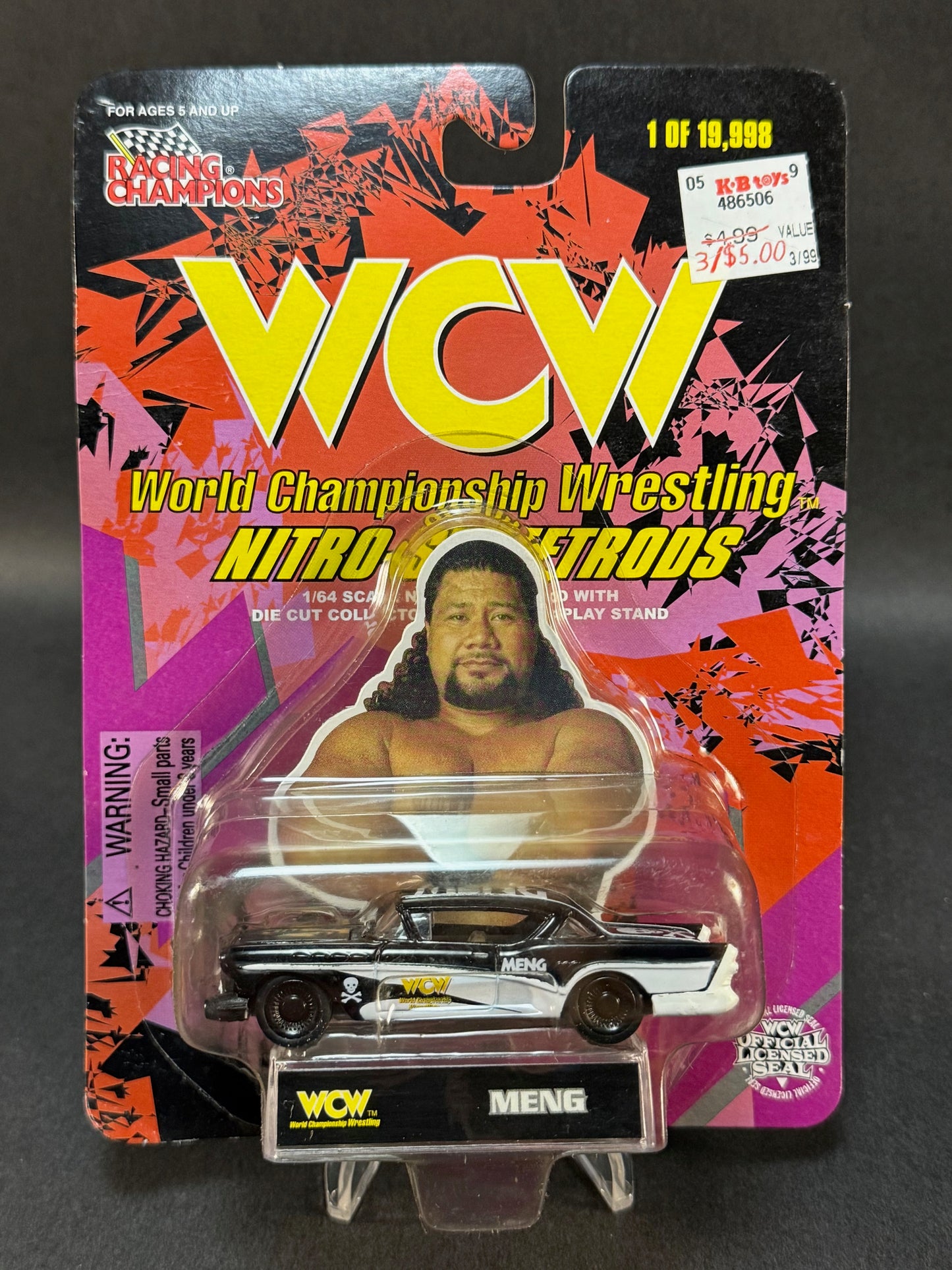 1998 Racing Champions WCW Nitro StreetRods Meng, Black and White
