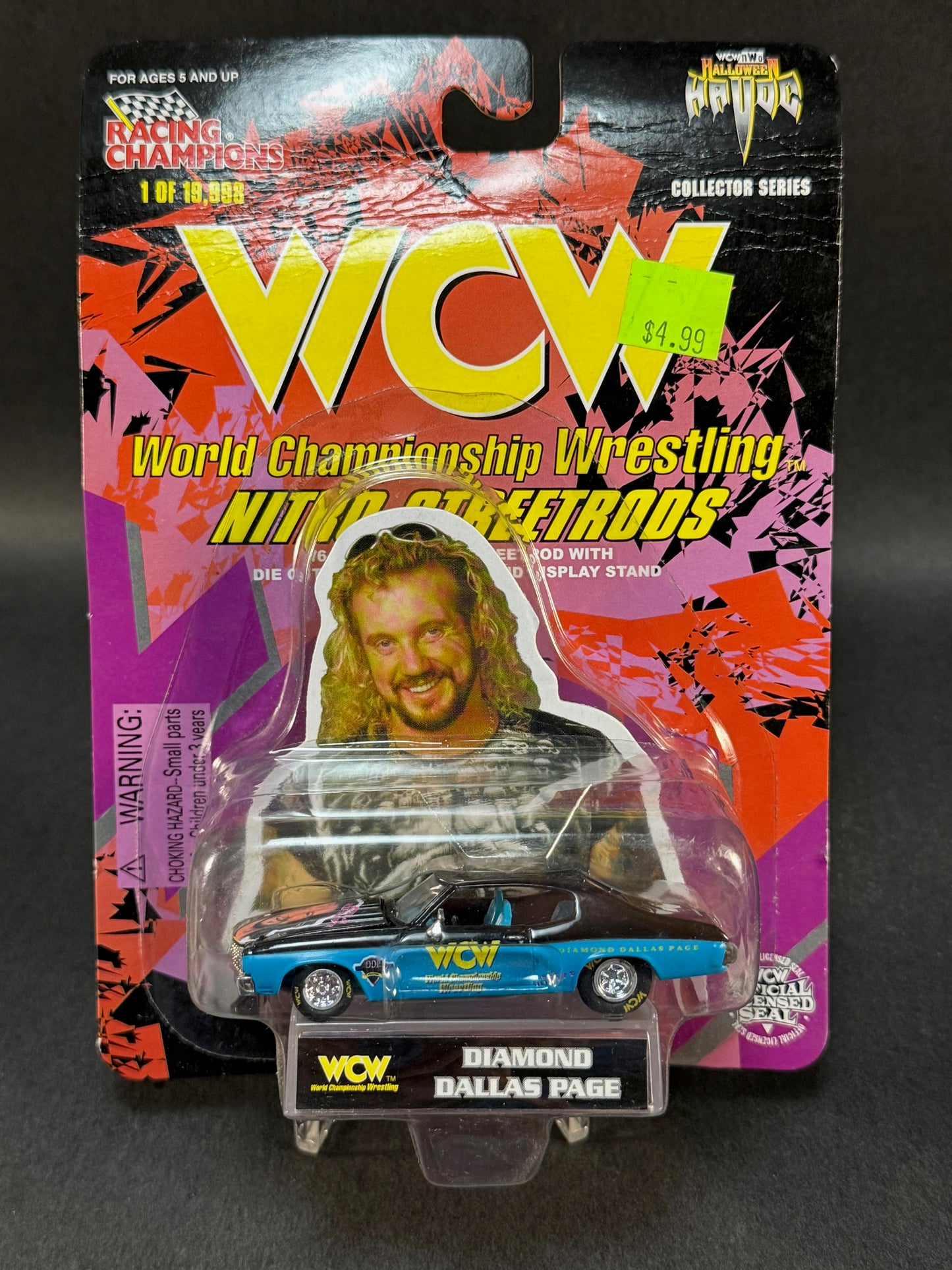1998 Racing Champions WCW Nitro StreetRods Halloween Havoc Diamond Dallas Page, Black and Blue