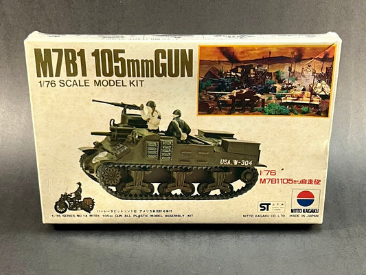 Nitto Model Kit 454 1:76 Scale M7B1 105mm Gun