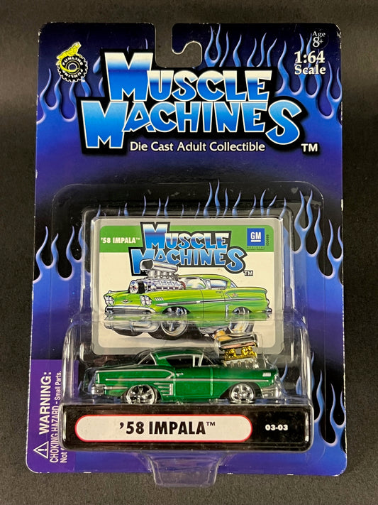 2003 Muscle Machines 03-03 '58 Impala, Green