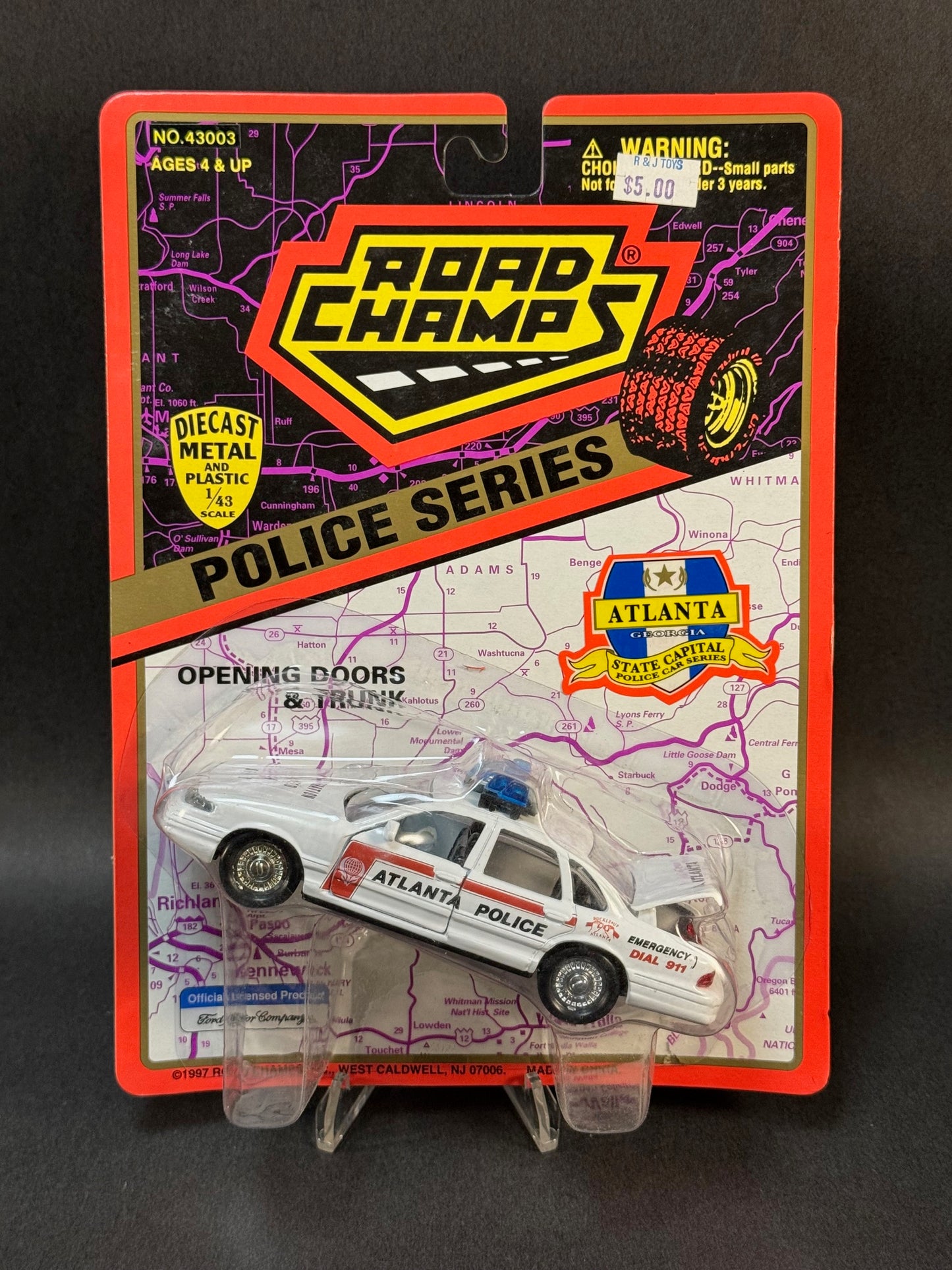 1997 Road Champs State Capital Police Car Series Atlanta Police