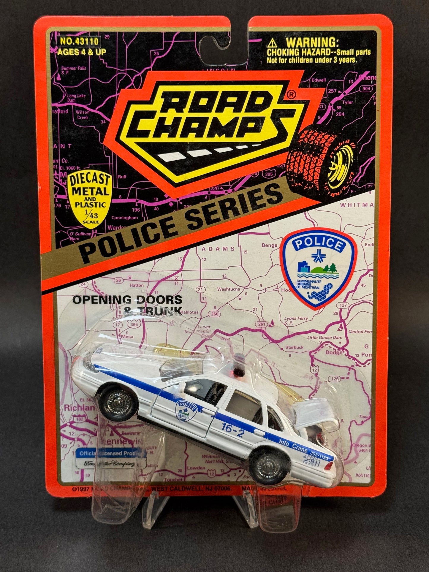 1997 Road Champs Police Car Series Montreal Police