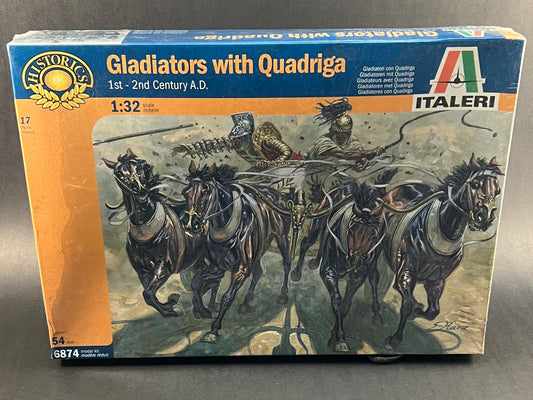 Italeri Model Kit 6874 1:32 Scale Gladiators with Quadriga 1st-2nd Century A.D.