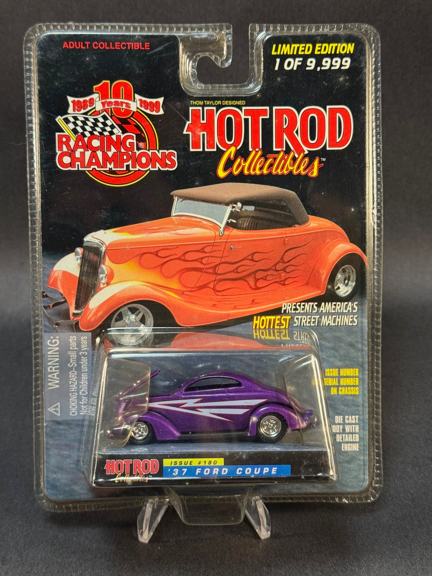 1999 Racing Champions Hot Rod Collectibles Issue #180 '37 Ford Coupe, Purple