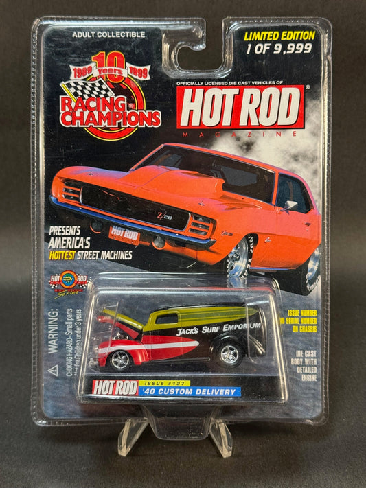 1999 Racing Champions Hot Rod Magazine Issue #127 '40 Custom Delivery, Black