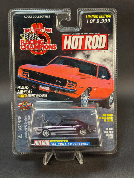 1999 Racing Champions Hot Rod Magazine Issue #123 '68 Pontiac Firebird, Purple