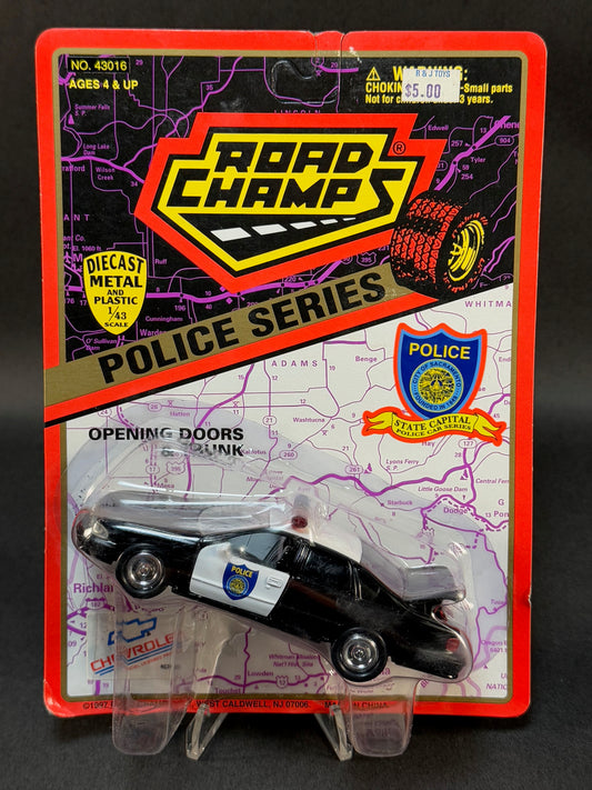 1997 Road Champs State Capital Police Car Series City of Sacramento Police, Black and White