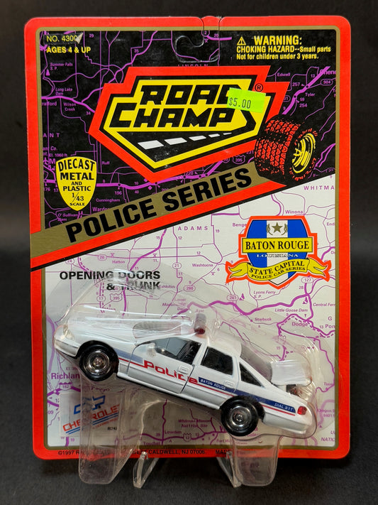 1997 Road Champs State Capital Police Car Series Baton Rouge Police, White