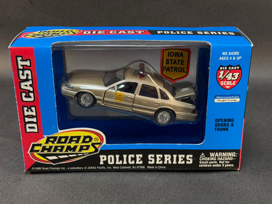 1998 Road Champs Police Series 1:43 Boxed Iowa State Patrol