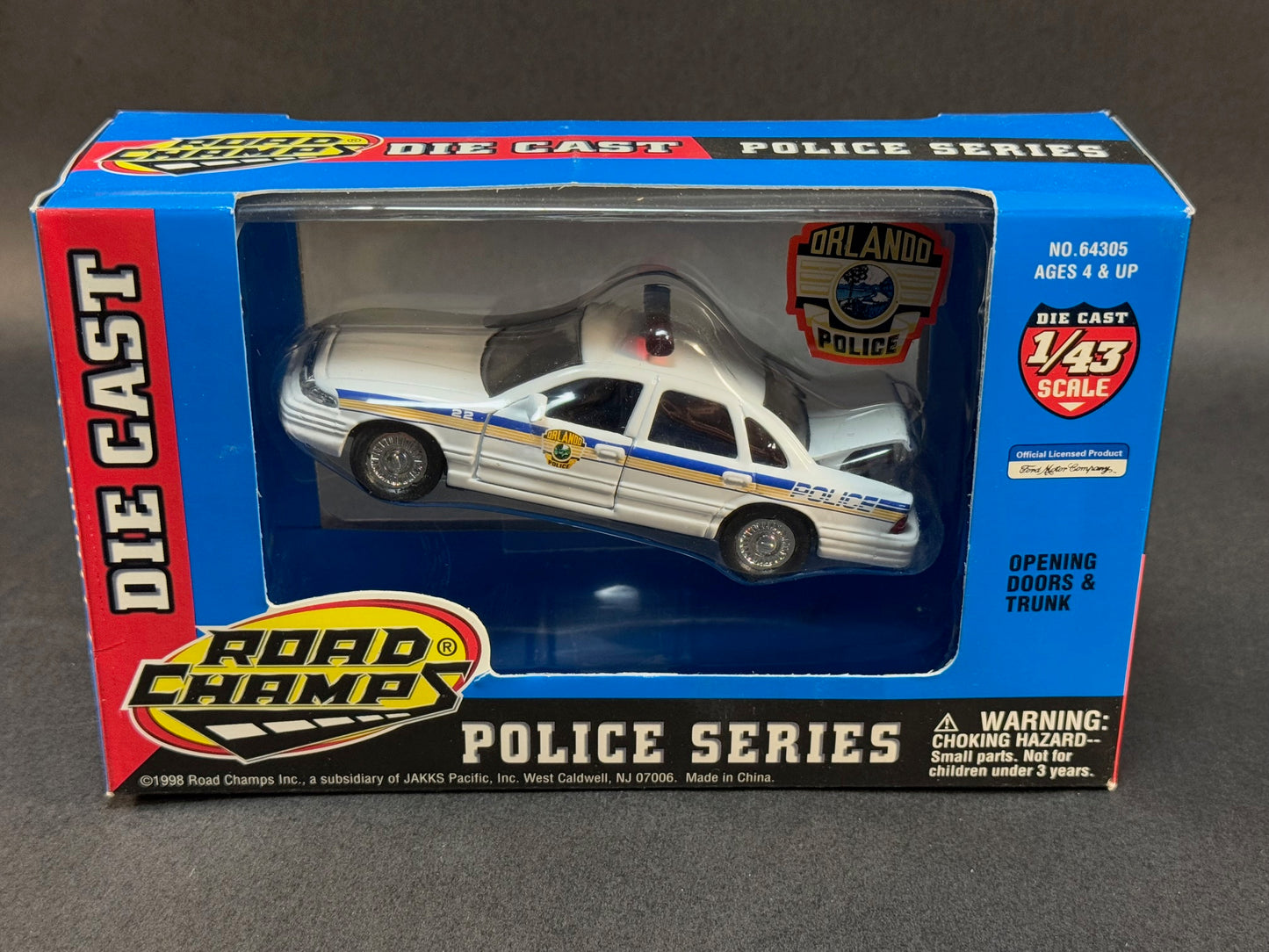 1998 Road Champs Police Series 1:43 Boxed Orlando Police