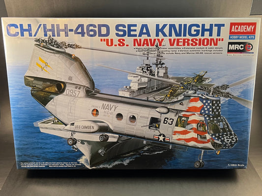 Academy MRC Model Kit 12207 1:48 Scale CH/HH-46D Sea Knight US Navy Version