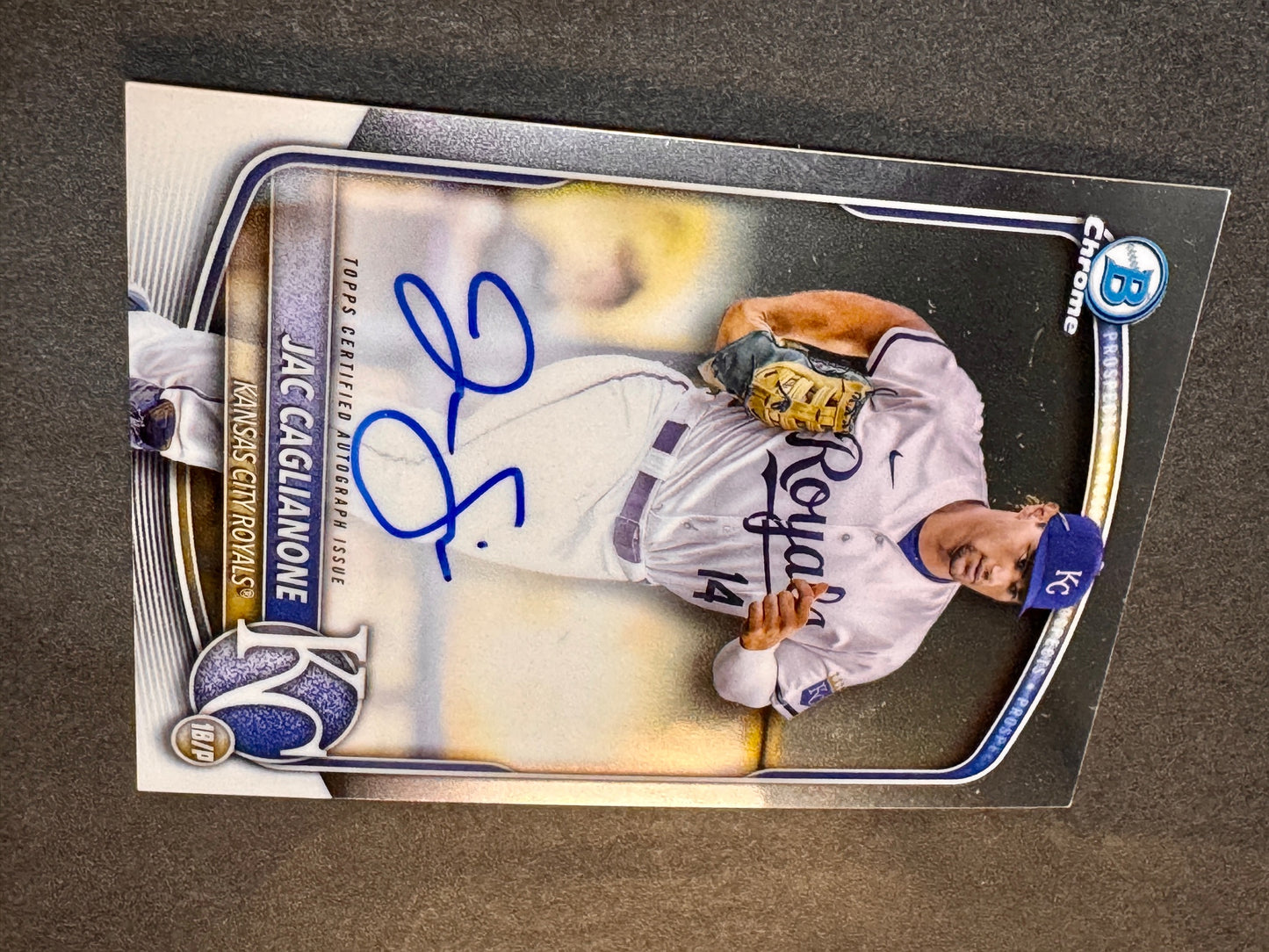 2025 Bowman Chrome CPA-JCA Top Prospect Autograph Jac Caglianone Royals