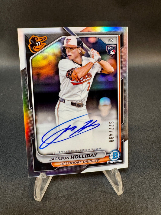 2024 Bowman Chrome CRA-JHO Rookie RC Autograph Refractor /499 Jackson Holliday