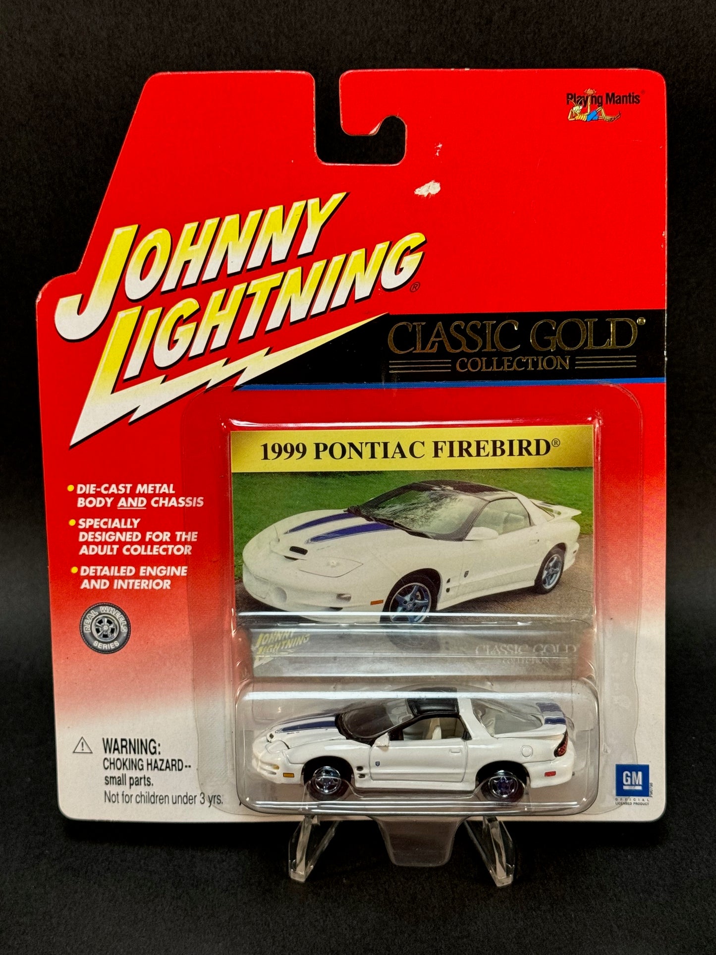 2001 Johnny Lightning Classic Gold 1999 Pontiac Firebird, White