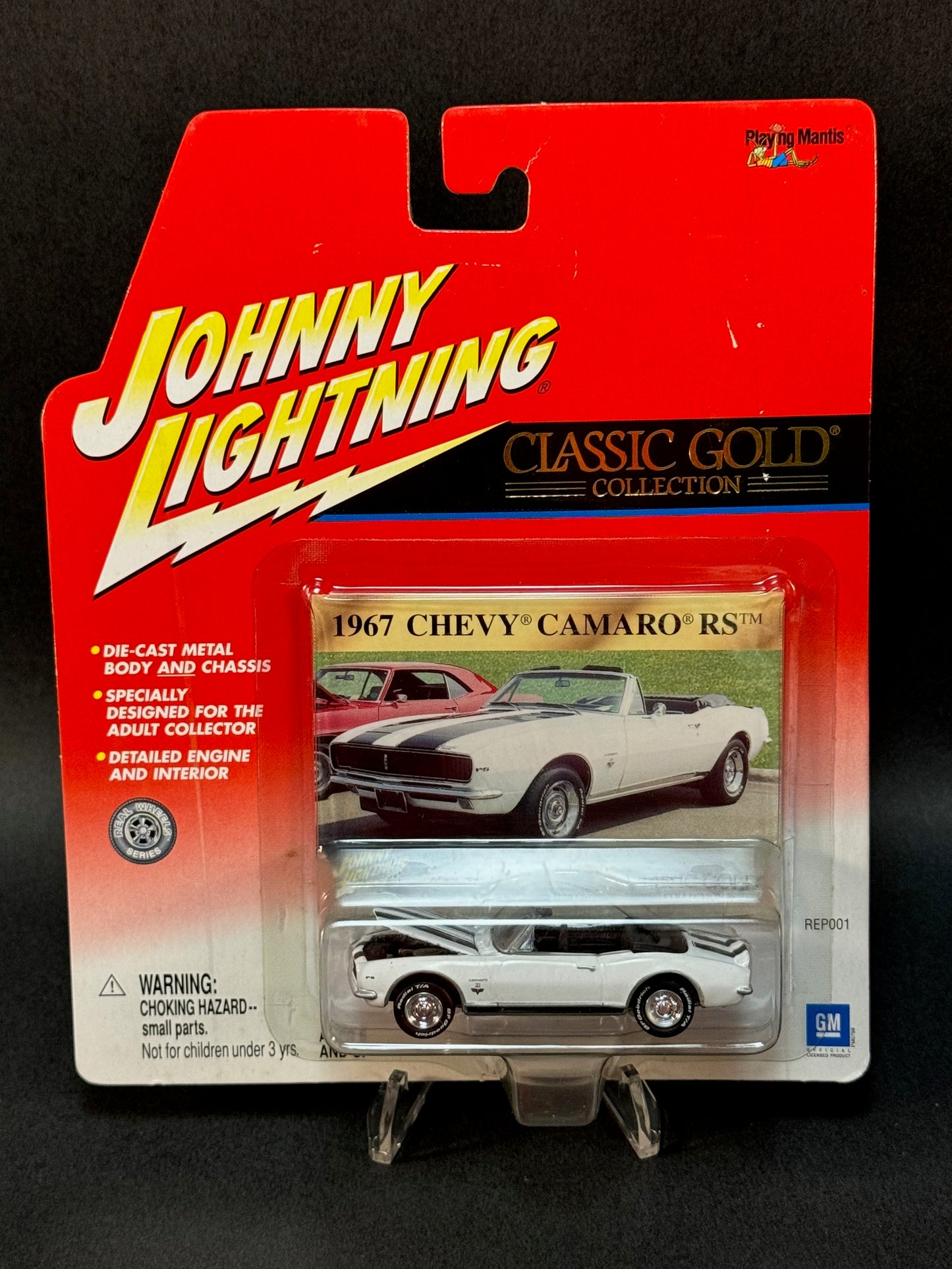 2001 Johnny Lightning Classic Gold 1967 Chevy Camaro RS, White