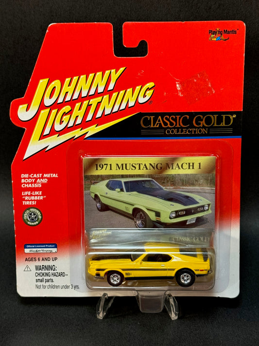 2001 Johnny Lightning Classic Gold Collection 1971 Mustang Mach 1, Yellow