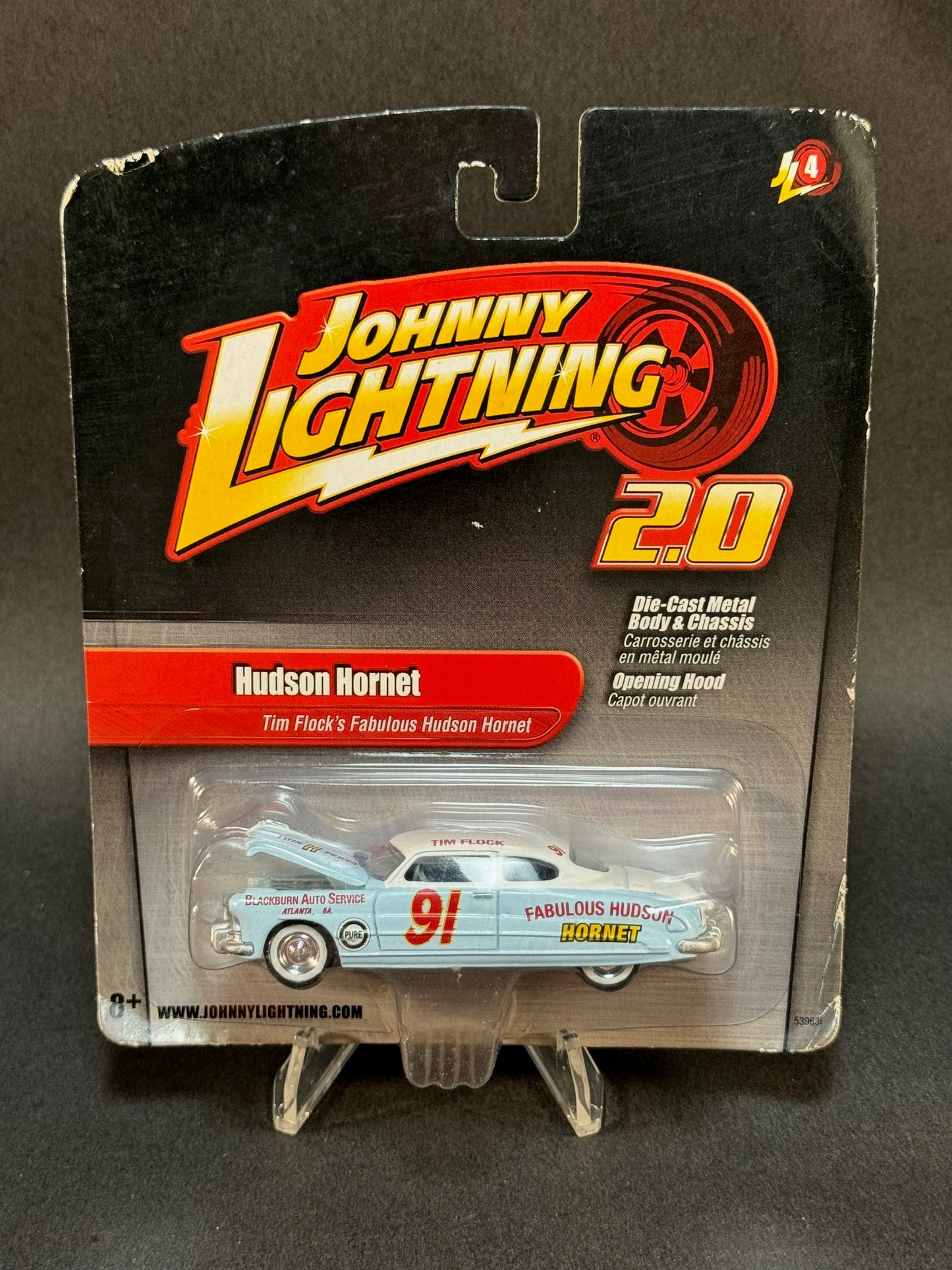 2010 Johnny Lightning 2.0 Hudson Hornet, Blue and White