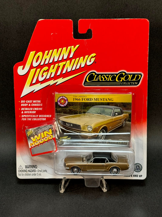 2004 Johnny Lightning Classic Gold 1966 Ford Mustang, Gold