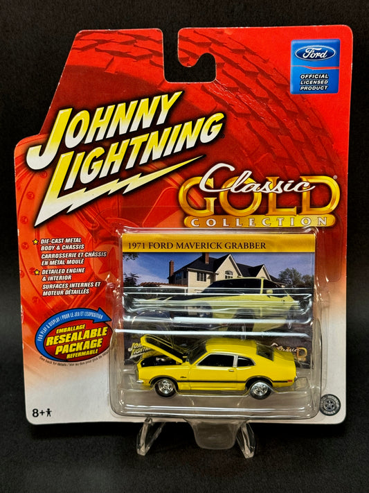 2006 Johnny Lightning Classic Gold 1971 Ford Maverick Grabber, Yellow