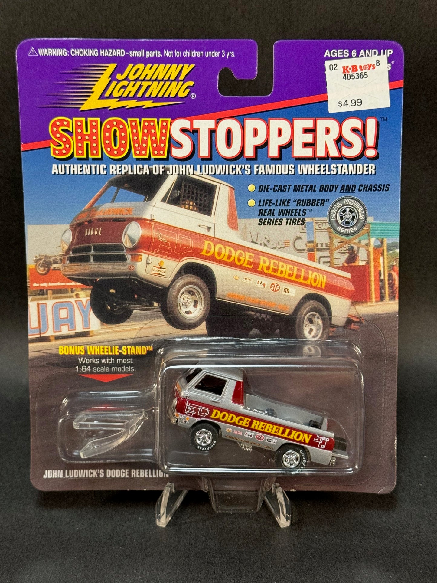 1997 Johnny Lightning Show Stoppers! John Ludwick's Dodge Rebellion, Silver